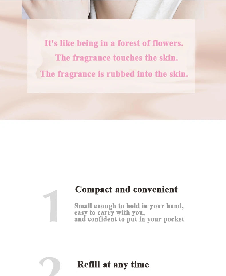 Heart-pounding solid perfume for men and women, light fragrance, long-lasting, natural and fresh perfume, portable perfume