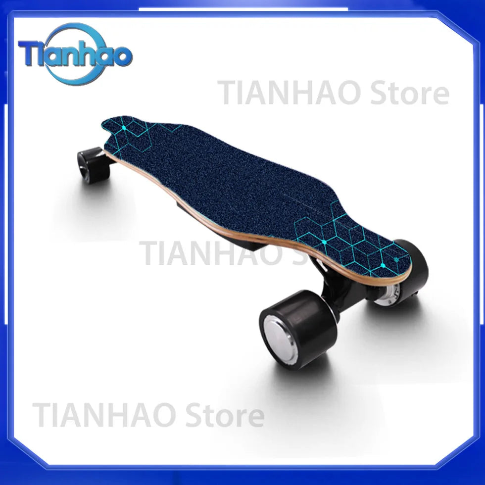 Electric Longboard for Adults High Speed Affordable Aluminum Deck with 90mm Polyurethane Wheels Customizable Colors for Boys