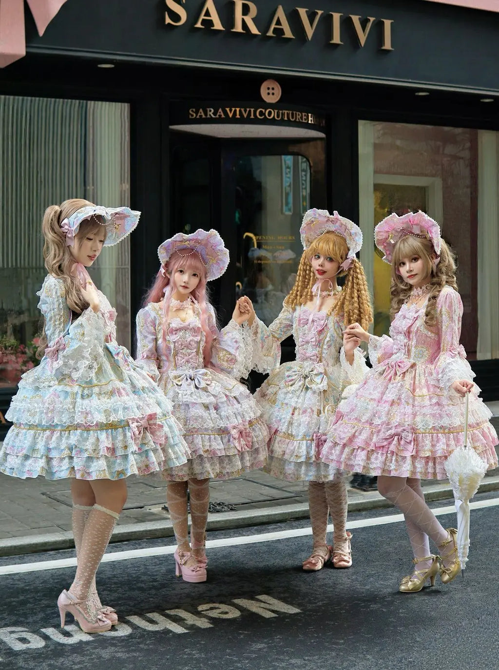 Original Design Lolita Sweet Long Sleeve OP Dress Women Autumn Super Fairy Cute Bow Birthday Party Girls Princess Dresses
