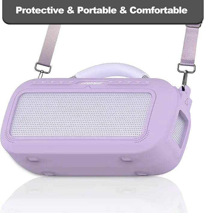 Silicone Cover Case and Shoulder Strap for Bose SoundLink Max Portable Speaker Accessories(case only)