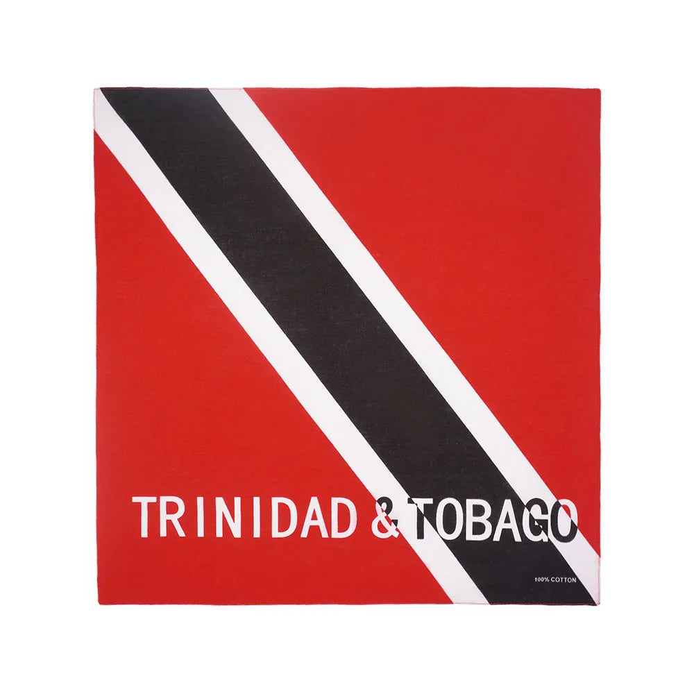 Caribbean National Flag Design Bandana 100% Cotton Running Headband Haiti/Jamaica/Guyana/Dominican Flag Scarf Hip Hop Head-wrap