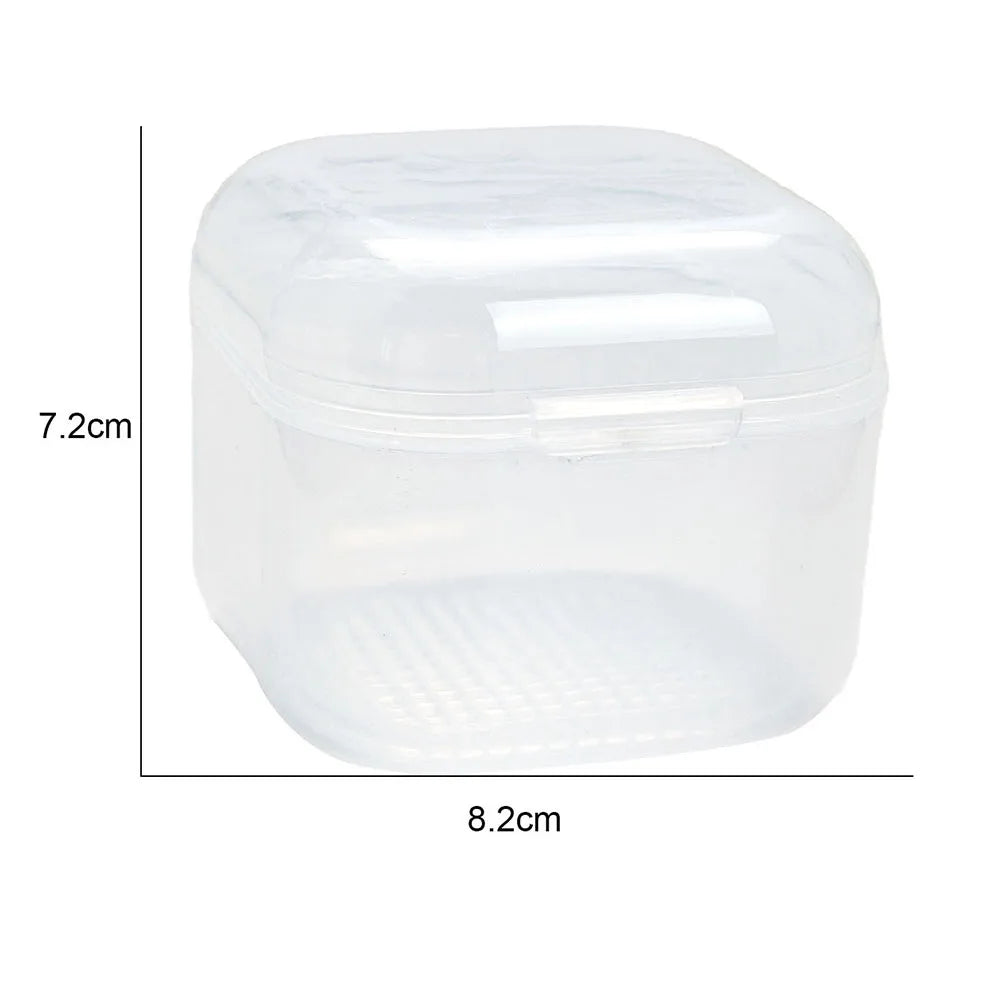 Nails Accessories Sterilizer Box Plastic Disinfectant Container For Manicure Portable Nail Drill Bits Tray With Basket Clean Box