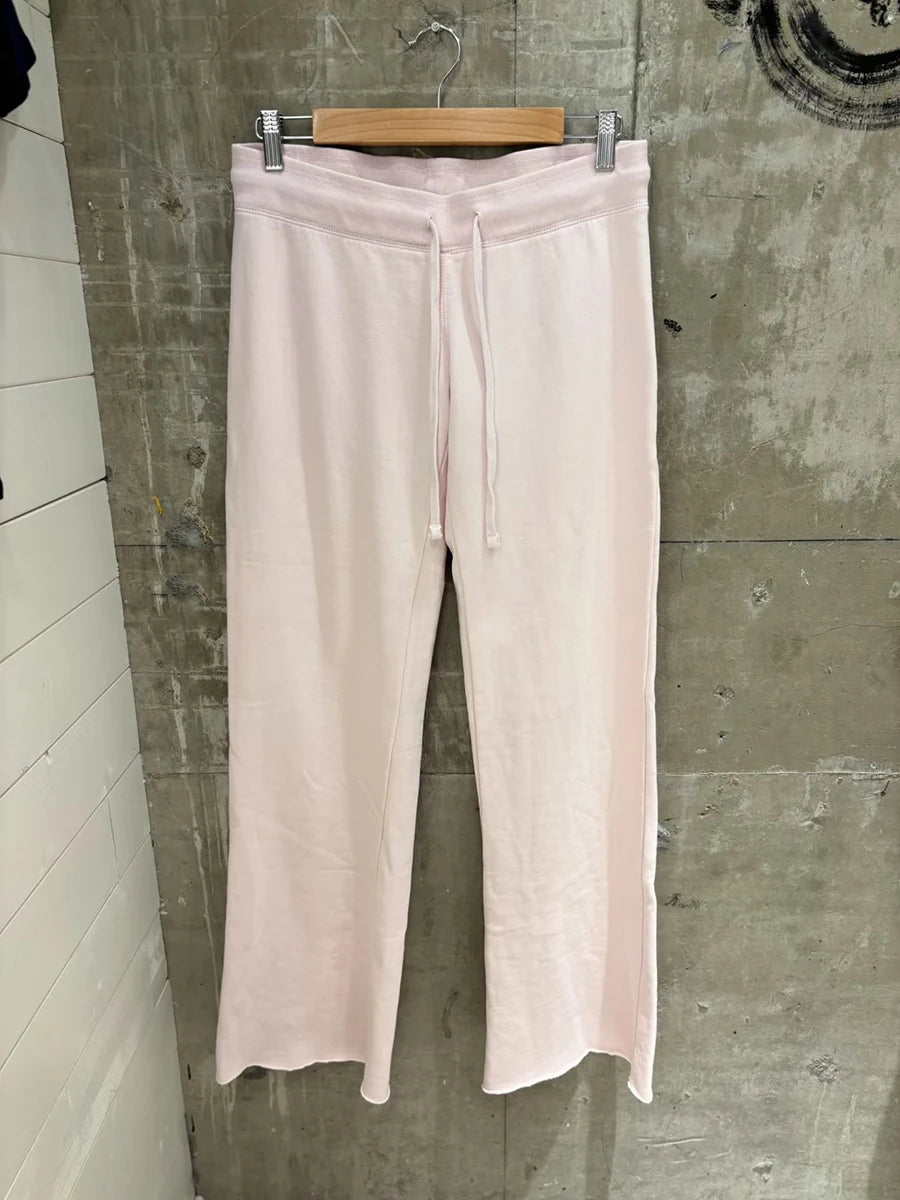 New Light Pink Drawstring Sweatpant Woman Spring Raw Hem Low Waist Straight Long Pants Casual All-match Cotton Sport Trousers