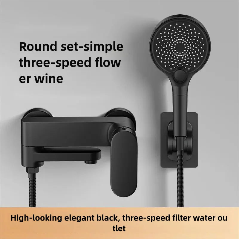 Bathroom Swivel Tub Spout  Hand Shower Wall Mounted  Bath Faucets Bathtub Tap Brass Bathtub Hot and Cold Mixer Shower