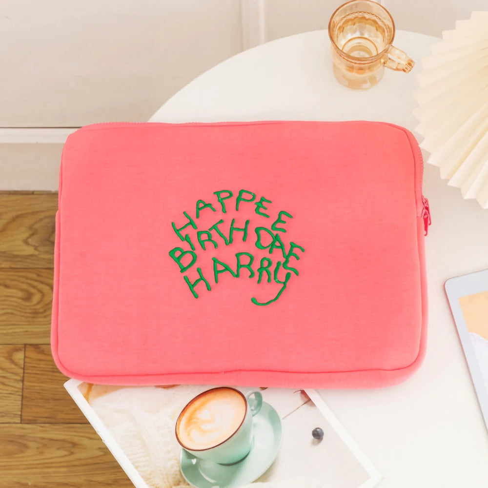 Pink Laptop Case Laptop Sleeve for MacBook Air/Pro 13-15.6Inch for Xiaomi/Dell,Cute Shockproof Tablet Sleeve IPad Case 9-11 Inch