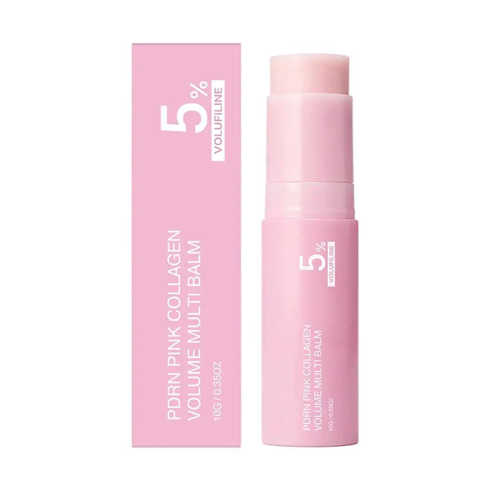 PDRN Pink Collagen Volume Multi Balm 5% 7% Volufiline Facial Eye Neck Plumping Moisturizing Stick Non-greasy Hydrating Skin Care