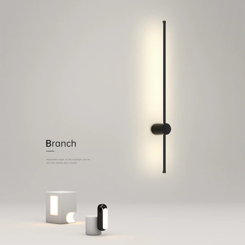350° Rotatable LED Wall Lamps for TV Background Aluminum Hardwired LED Wall Lights Corridor Wall Sconce for Bedroom Living Room