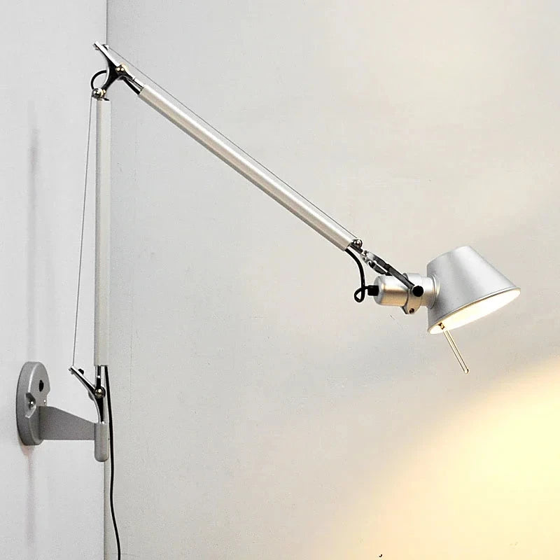 Modern Simple Modern Foldable Wall Lights Long Swing Arm Adjustable Aluminum Sconces Lamps Telescopic Wall Lights For Bedroom