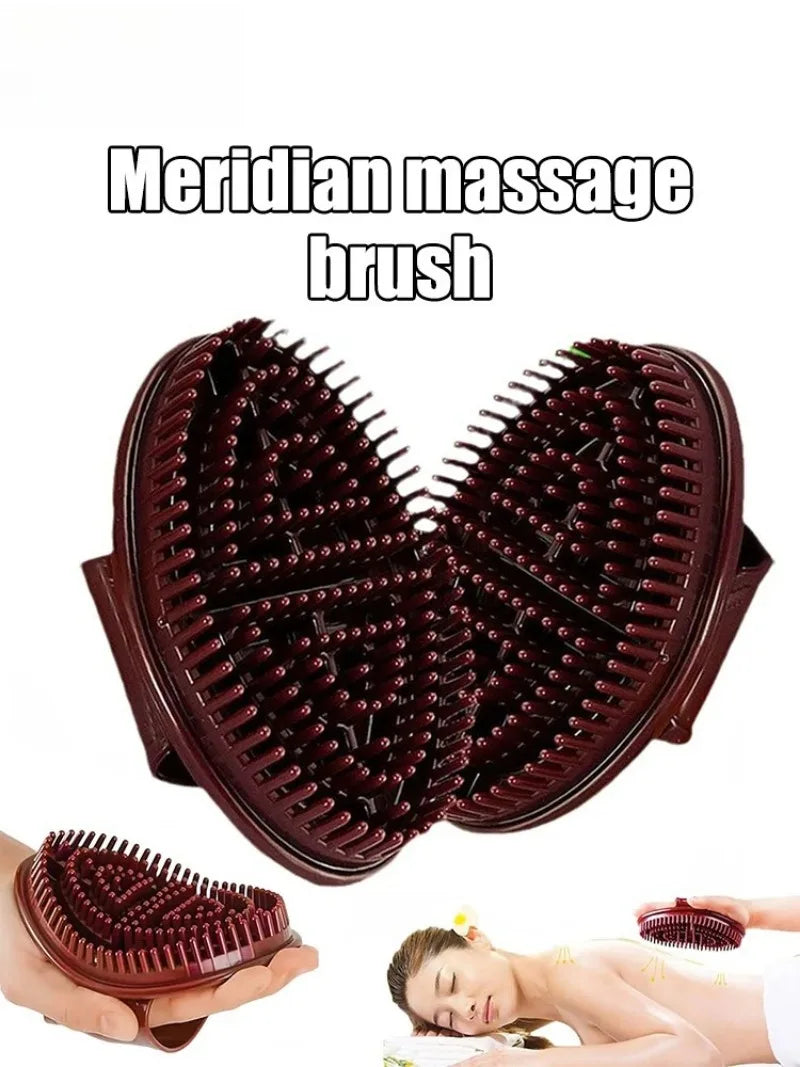Universal Silicone Meridian Slimming Brush Body Beauty Leg Massage Tool Five Elements Dredging Health Care Scraping Equipment