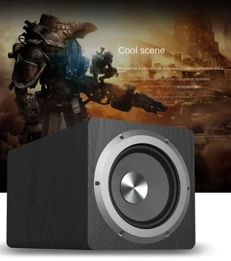 6.5 Inch Active Subwoofer Speaker High-power 100W Super Bass Home Theater Sound System for Active Speakers PC Computer TV Box