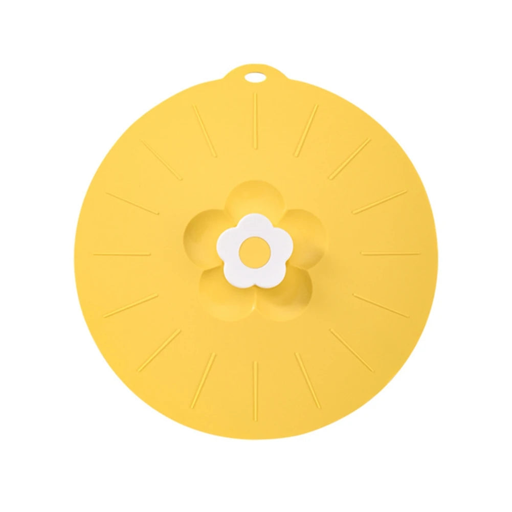 Silicone Flower Shape Handle Food Wrap Microwave Bowl Cover Dustproof Fresh Keeping Cooking Pot Pan Lid Reusable Kitchen Gadgets