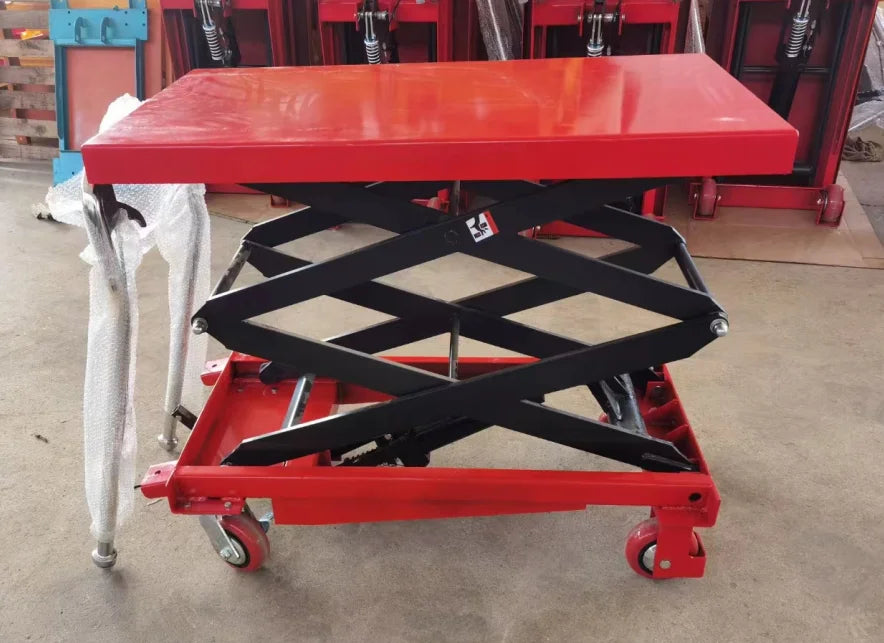 Easy Use Transport Cart Electric or Semi-electric Table Mobile Hydraulic Scissor Lift Platform
