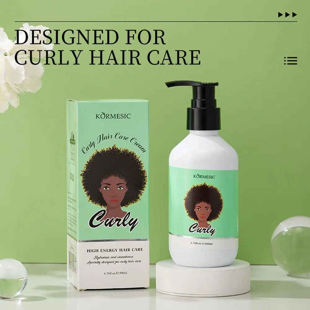Curly Styling Gel Curling Cream - Define, Moisturize & Hydrate Curls for Bouncy, Shiny Hairstyles 1pcs