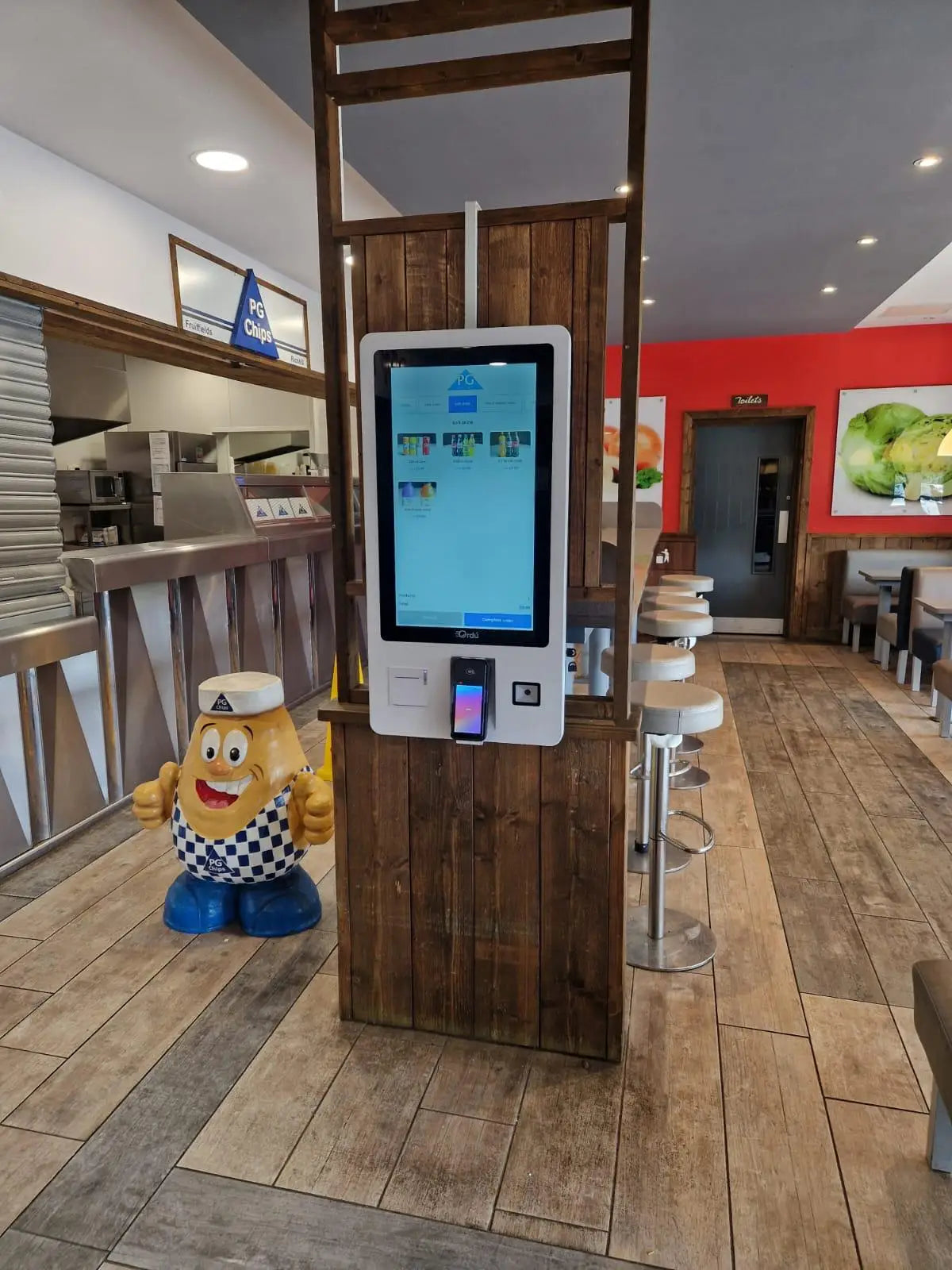 Interactive Self Service Payment Automatic Touch Kiosk Mcdonalds Self Ordering Machine Digital Signage for Restrurant