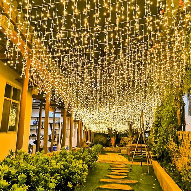 Outdoor LED String Lights Garland 2M 10M Waterproof Fairy Light Festoon Lamp Wedding Party Holiday Gardening Decoration Light