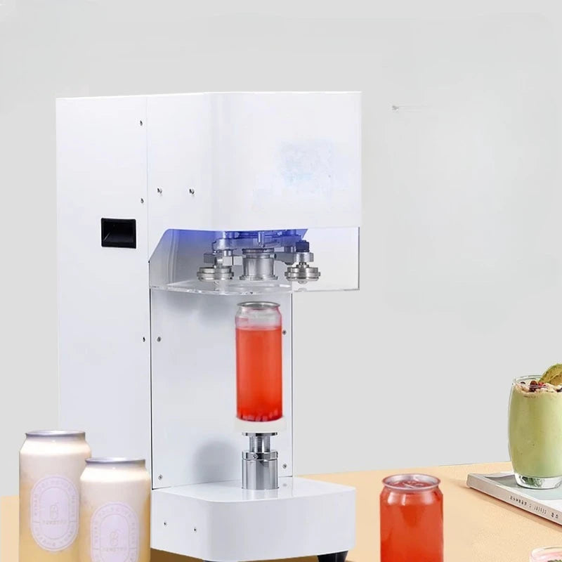 Automatic can sealing machine, milk tea beverage sealing machine, non-rotating aluminum lid sealing machine