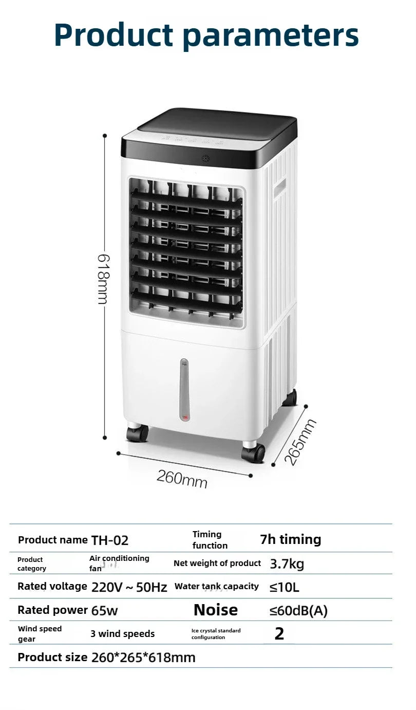 Superior Water Tank Visual Chiller Air Conditioner Fan 110V-220V Household Refrigeration Small Mobile Water Cooling Air Conditio