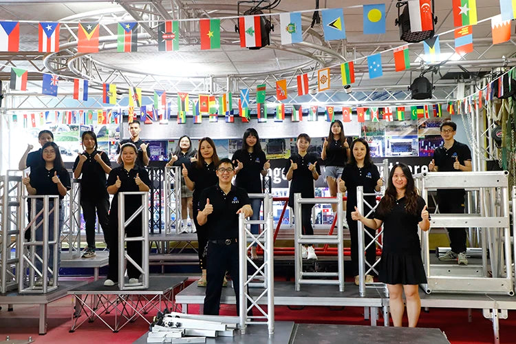 Outdoor Event Band Show Lighting Aluminum Stage Truss With Tent Roof