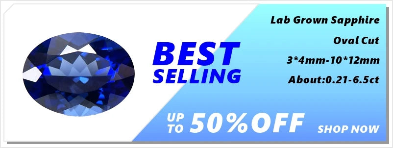 ABCLab Grown Sapphire Royal Blue Color Multiple Cuts Available Gems For Jewelry Setting&Custom Design Selectable Certificate