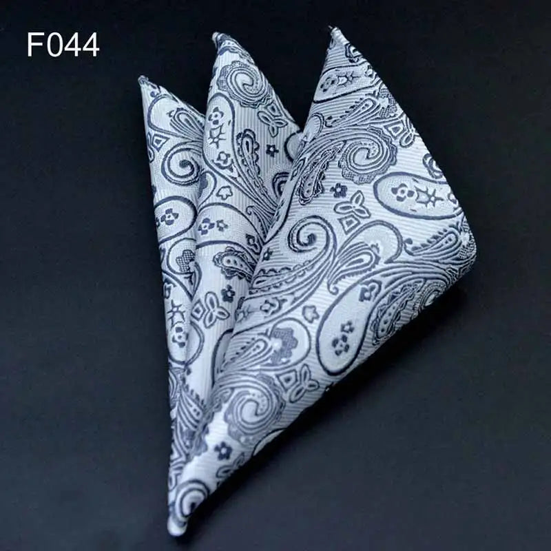 41 Colors Men's Handkerchief Plaid Dot Paisley Hankies Hanky Business Pocket Square Chest Towel 25*25CM