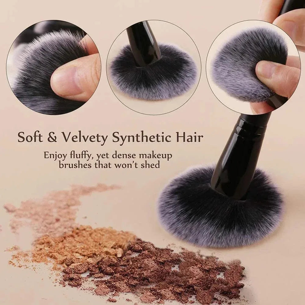 Makeup Brushes Double Ended Contour Brush Sculpting Foundation Concealer Powder Blush Brush Liquid Cream Women Cosmetic Tool
