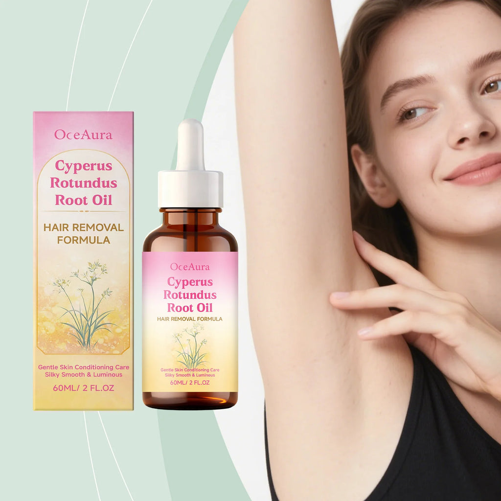 Cyperus Rotundus Hair Removal Oil Hair Growth Inhibitor Skin Smoothing Soothing Refreshing Cleansing Moisturizing Depilatory Oil