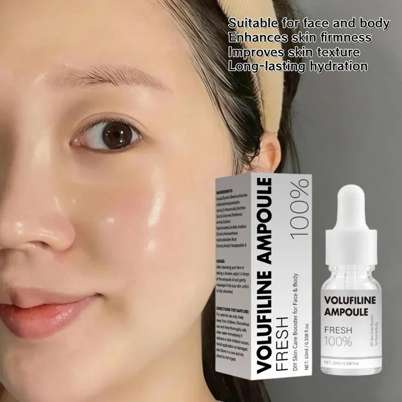Volufiline Asiatica Ampoule 10ml Plumping Soothing Facial Serum Hydrating Moisturizing Essence Gentle Daily Skin Care Ampoule