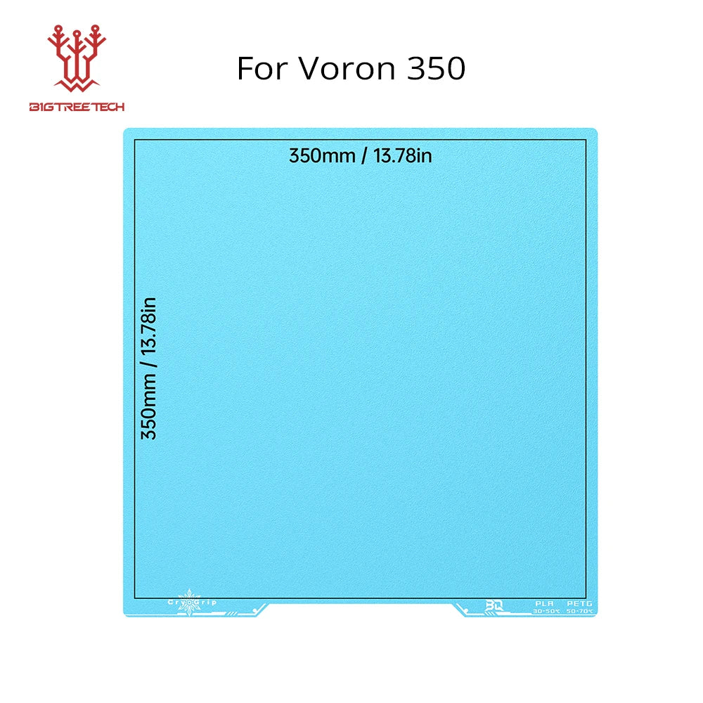 BIQU Panda Build Plate CryoGrip Pro Coating No Clog Spring Steel Double-sided for BambuLab Voron Kobra Adventurer 5M 3D Printer