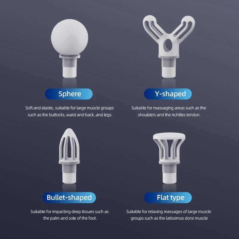 Intelligent Multifunctional Massage Gun Handheld Detachable Long-Handled Elbow Fascia Muscle Relaxation Massager Home Office Use