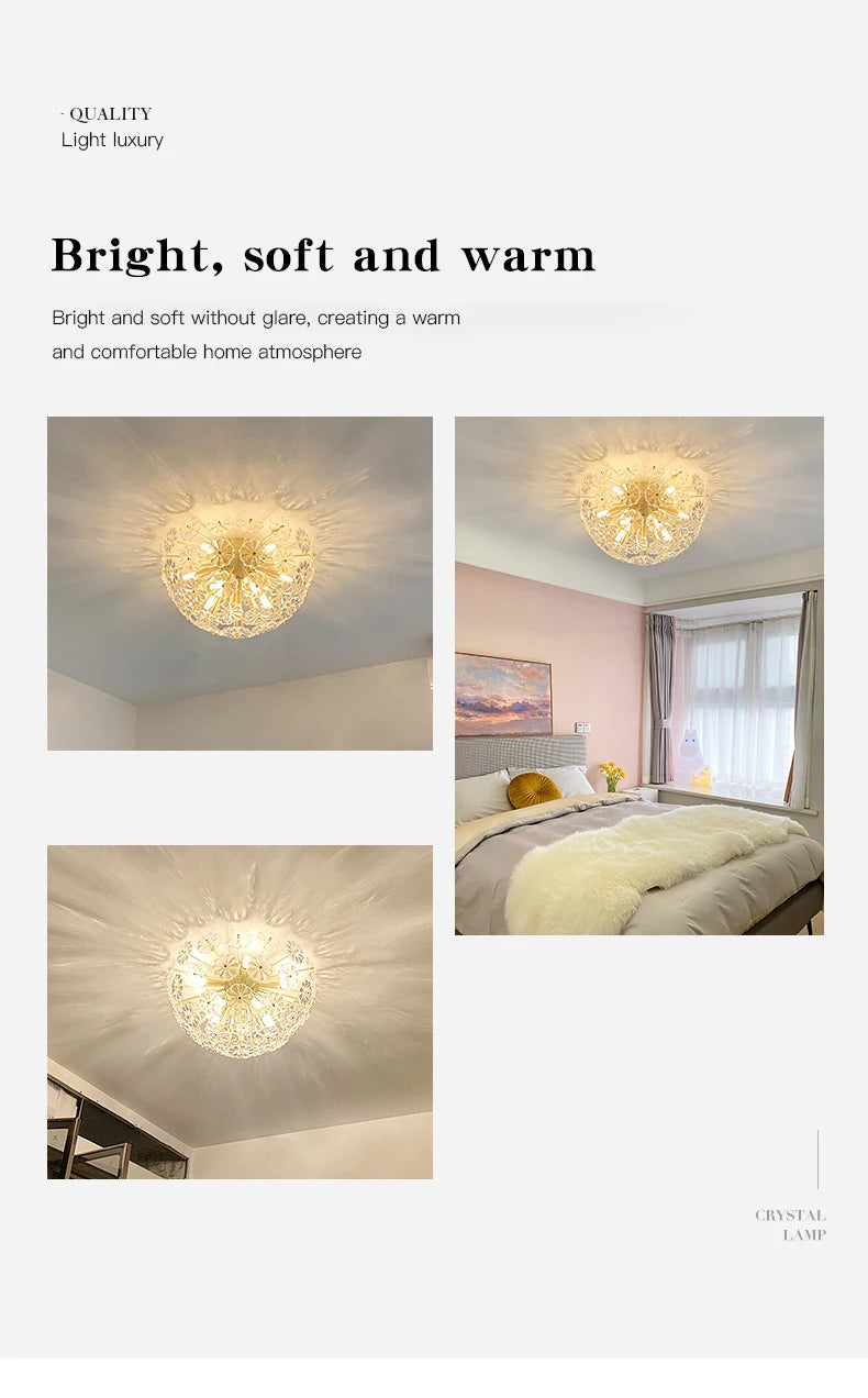 Postmodern Flower ceiling light Luxury scandinavian lamp Bedroom Study Room Living Room Dining Room girls room ceiling lamp