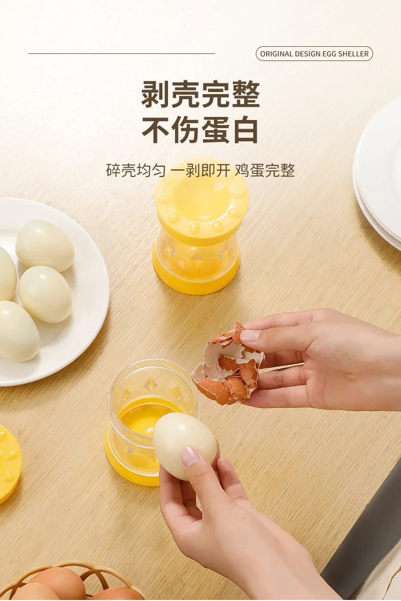 1PC Egg Peeler Hand Crank Egg Shell Remover Kitchen Gadgets Boiled Eggs Eggshell Separator Peeler Cooking Accessories