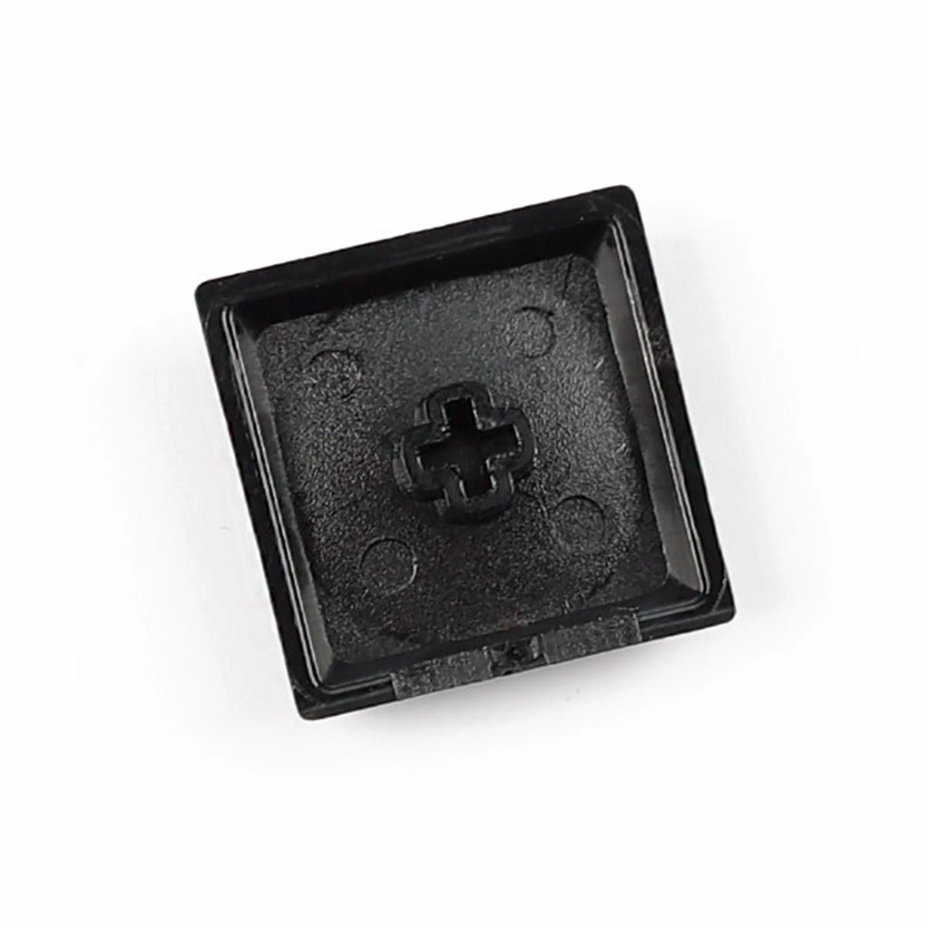 YMDK Square Round 1u Low Profile Blank Black White Keycaps PBT Material DIY for 1350 Switches Mechanical Keyboard