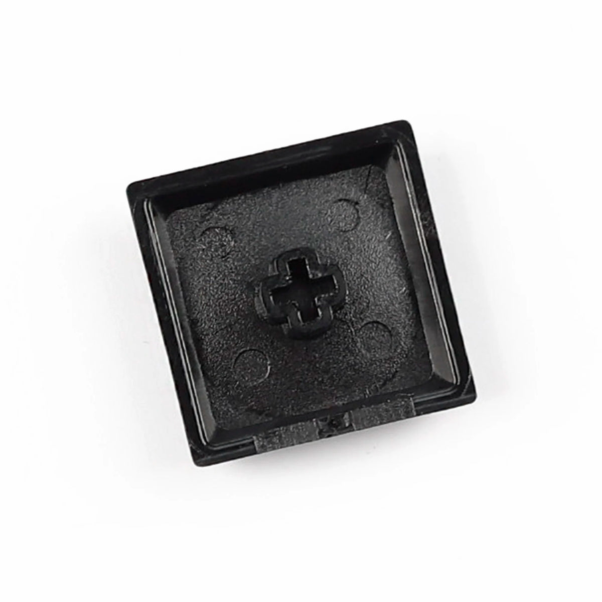 YMDK Square Round 1u Low Profile Blank Black White Keycaps PBT Material DIY for 1350 Switches Mechanical Keyboard