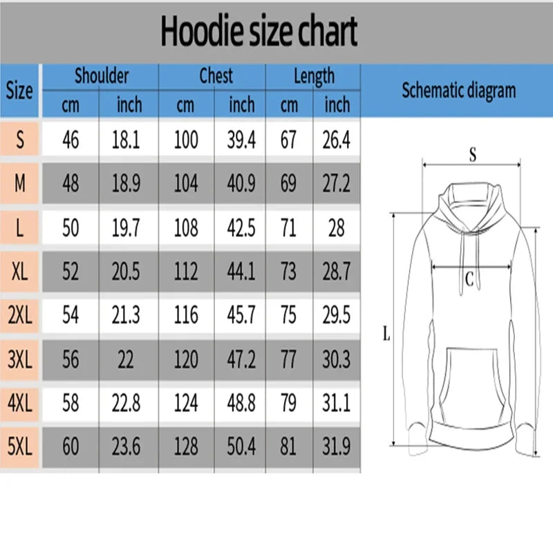 Men's popular chainsaw hooded sweatshirt printed hoodie long sleeved new top cartoon print Gothic streetwear 2024
