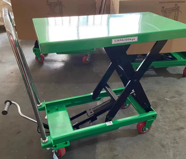 Easy Use Transport Cart Electric or Semi-electric Table Mobile Hydraulic Scissor Lift Platform