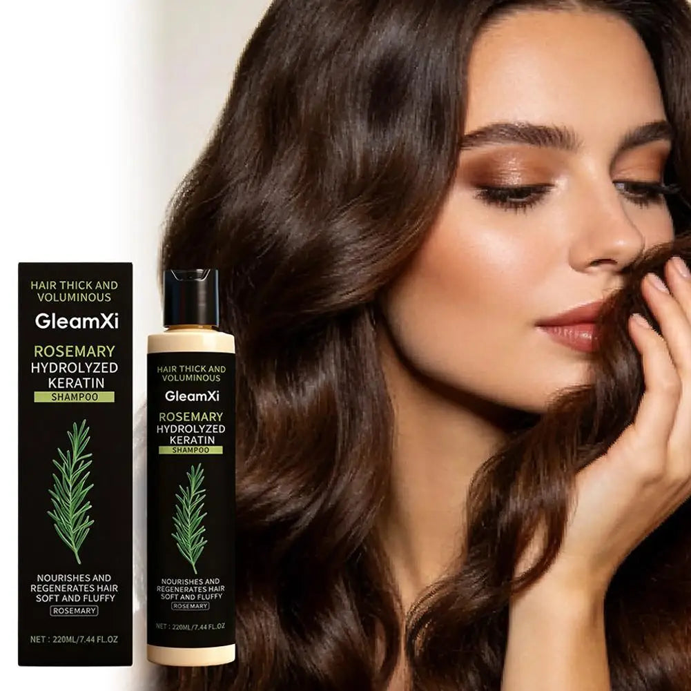 220ml Rosemary Hair Growth Shampoo Organic Rosemary Oil for Hair Growth, Natural Anti Loss Thickening Shampoo for Thinning Hair