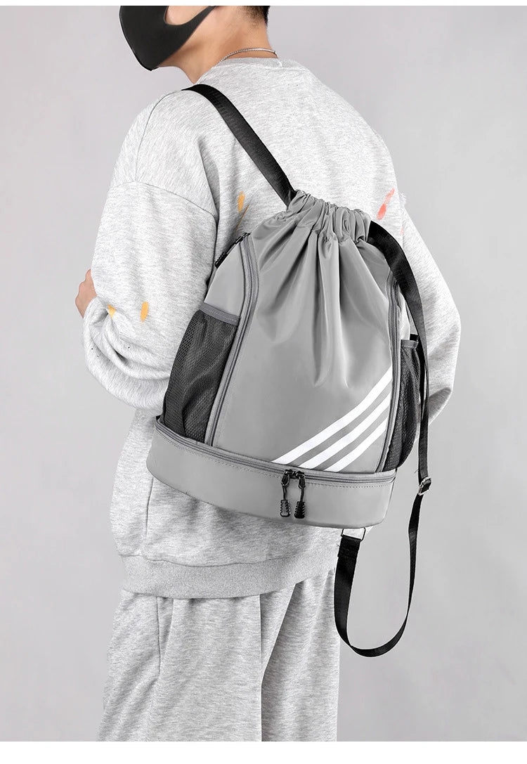 Sport Basketball Backpack Travel Outdoor Waterproof Men Fitness Bags Women Sports Bag Basketball Pouch Hiking Climbing Backpacks