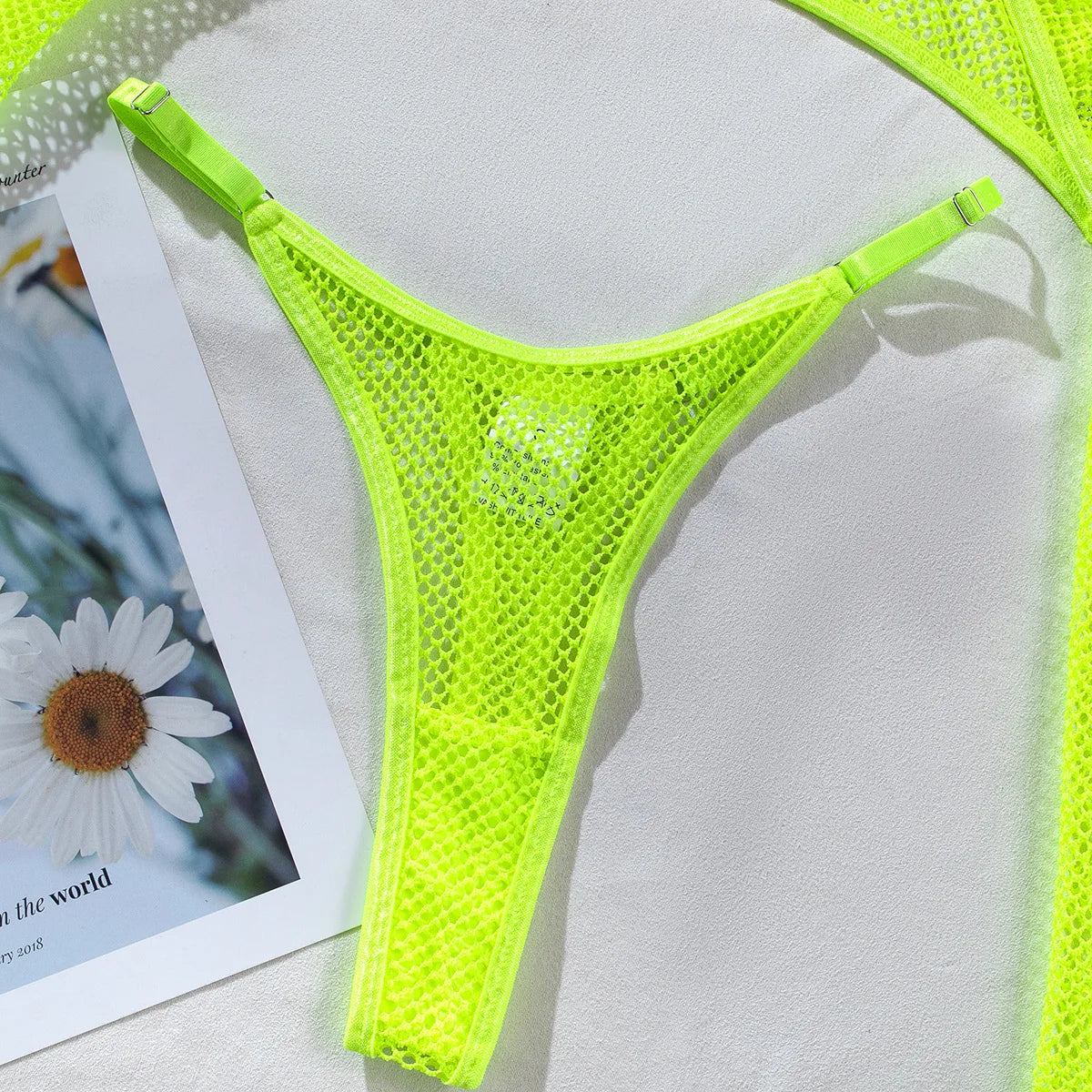 Sexy Transparent Bra Set With Long Sleeve Crop Top Fishnet Lingerie Eco-Friendly Packing