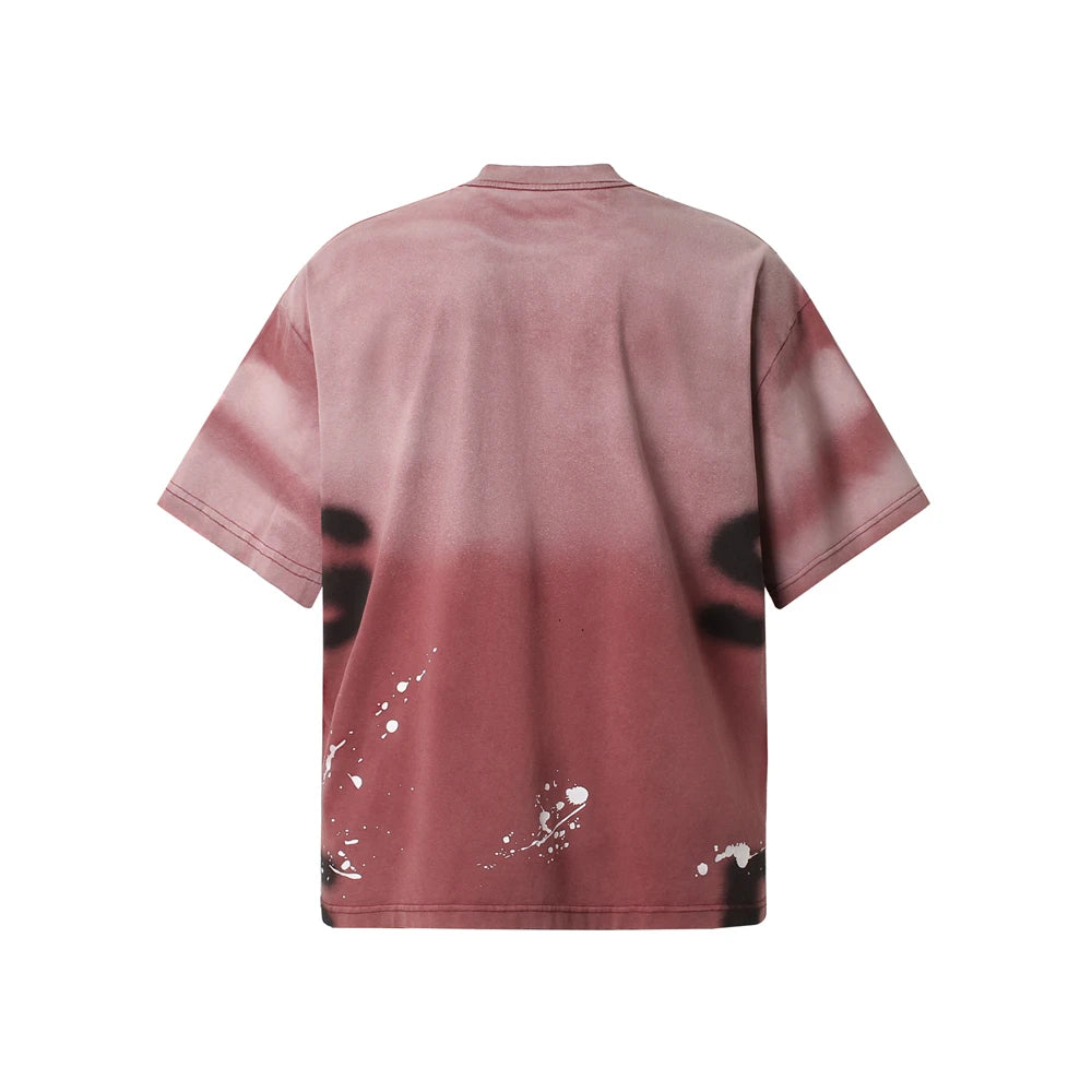 Hip Hop T-Shirt Men Streetwear 2025 Letter Graffiti Tie Dye T Shirt Harajuku Cotton Unisex Tops Tees Y2K Clothing