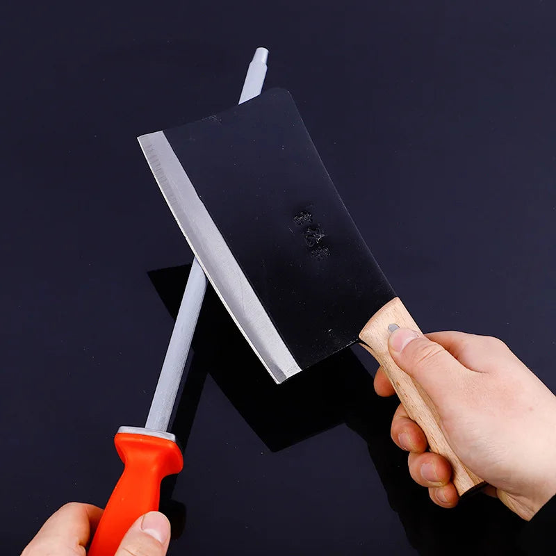 Diamond Sharpening Rod Tungsten Steel Carbon Steel  Kitchen Gadgets Slaughterhouse Butcher Ceramic Household Knife Sharpener
