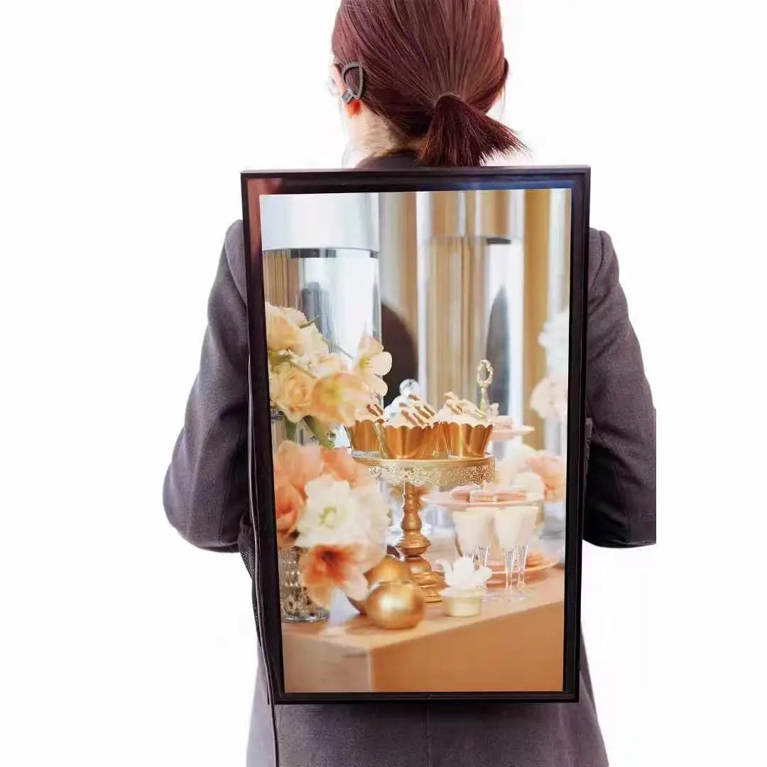15.4 Inch LED Display Backpack Programmable HD Video Screen Portable Mobile Advertising Bag for Live Stream Events