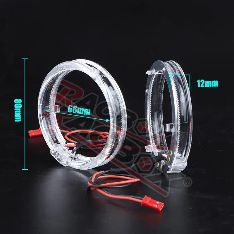 2.5 Inch 80mm LED Halo Angel Eyes Projector Lens High Low Beam Bi LED Lights for H4 H7 9005 HB3 9006 HB4 Car Headlights Retrofit