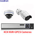 Gadinan 8MP Ultra HD POE Network Video Surveillance System 4K Security Cameras 4CH 8CH NVR Dome Bullet CCTV Kit Audio Record Set
