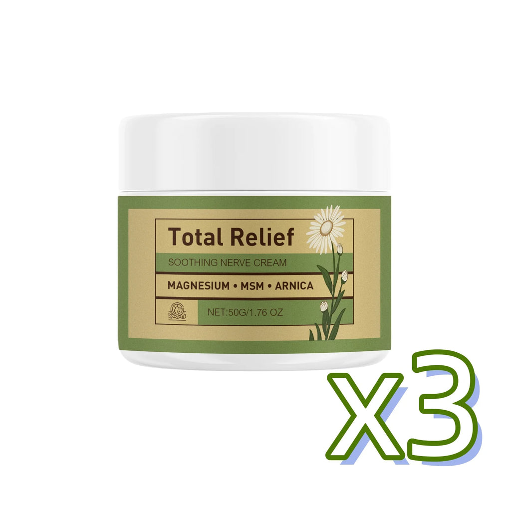 Magnesium Soothing Cream | Relieve Nerves Tension Reduce Muscle Discomforts Joint Care Fast Absorb | Total Relief Body Cream