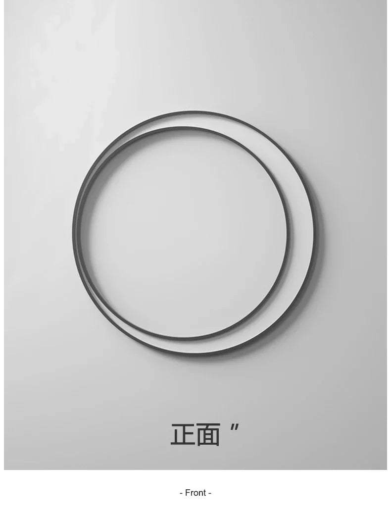Modern IP65 Waterproof LED Outdoor Wall Light Villa Terrace Garden Street Light Round Moon Background Porch Lamps