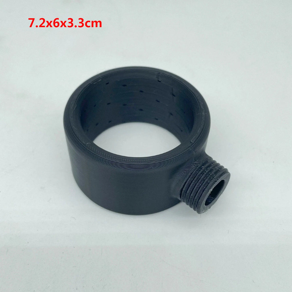 Shower Head Powerful Supercharging Hydromassage 360-Degree Ring Water Spray Spiral Nozzle All-round Cleaning Shower Head