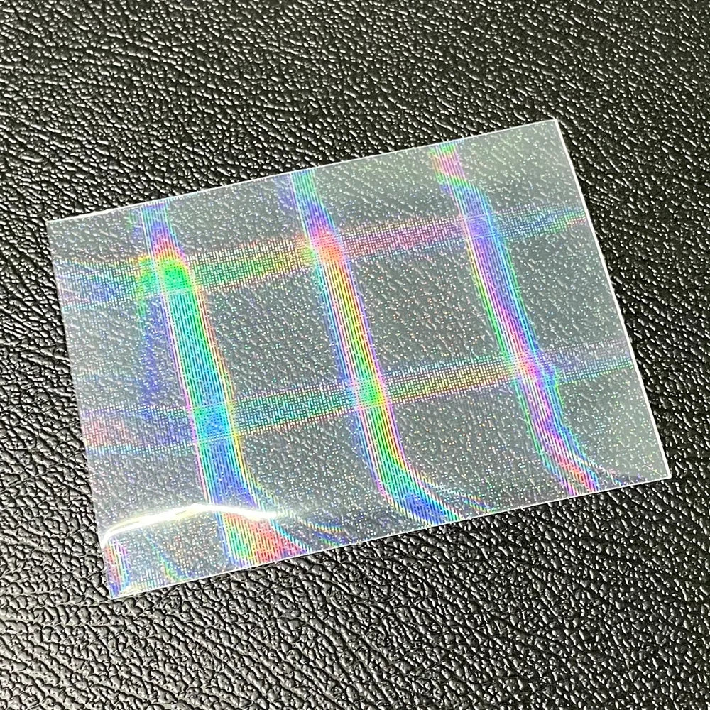 100pcs Board Game Card Sleeves Sweet Heart Foil Transparent Laser Clear YGO PKM Photo Kpop Protector Trading Cards Shield Cover