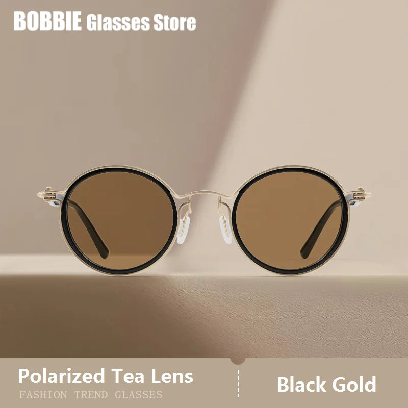 Polarized Sunglasses Men UV400 Protective Driving Spectacles Handmade Titanium Acetate Sun Glasses Photochromic Outdoor Eyewear