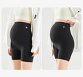 Maternity safety pants spring and summer thin anti-light leggings safety privacy belly support pants
