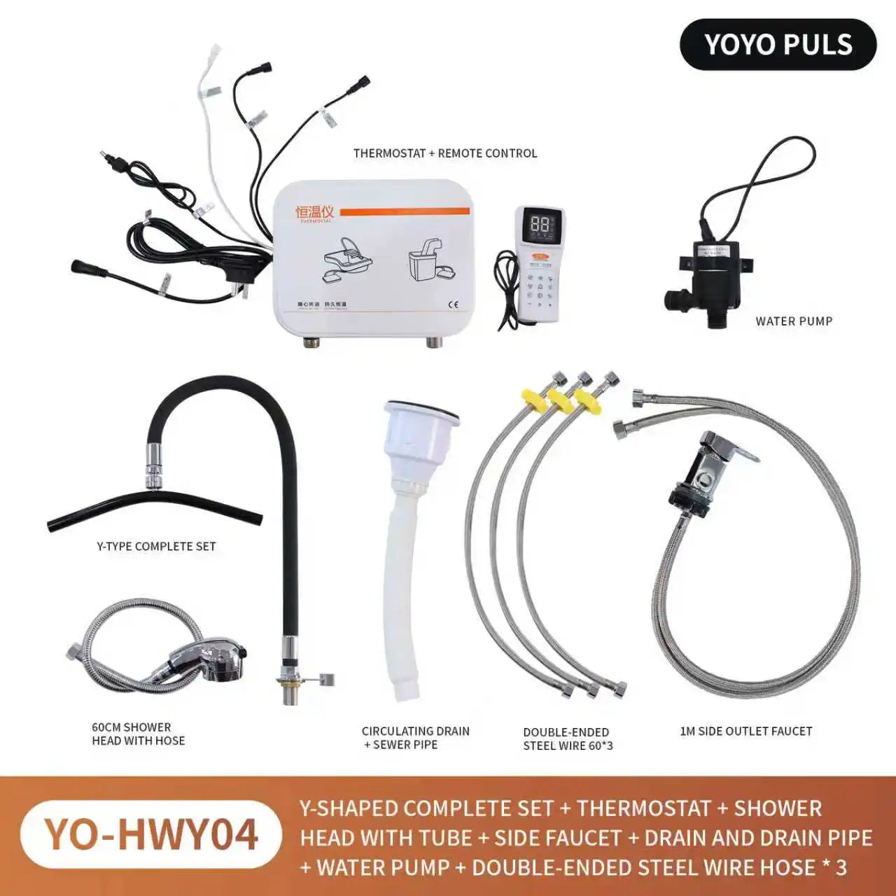 Salon Head Spa Water Frame Head Spa Shower with Water Pump & Heating Function - Shampoo Sink Faucet Kit for Scalp Care Essential